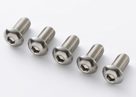 Vít lục giác đầu tròn bằng thép không gỉ 304 có độ cứng cao 100% được tùy chỉnh theo tiêu chuẩn chất lượng ISO DIN BS UNI