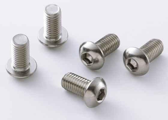 Vít lục giác đầu tròn bằng thép không gỉ 304 có độ cứng cao 100% được tùy chỉnh theo tiêu chuẩn chất lượng ISO DIN BS UNI