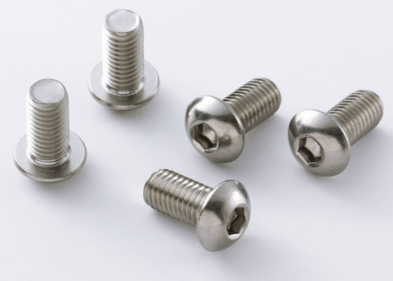 Vít lục giác đầu tròn bằng thép không gỉ 304 có độ cứng cao 100% được tùy chỉnh theo tiêu chuẩn chất lượng ISO DIN BS UNI