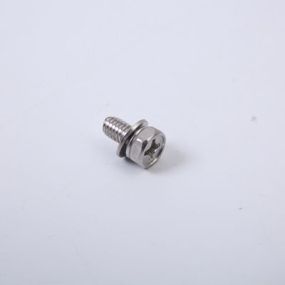Vít thép carbon mạ niken M3M4M5M6 Vít kết hợp đầu Pan Bộ ba bộ