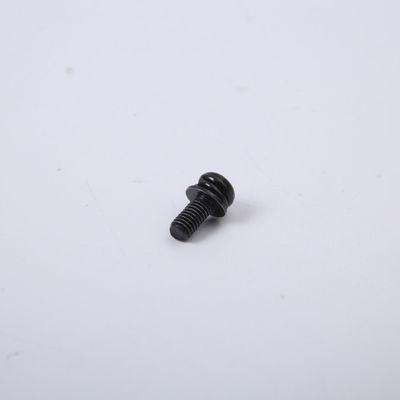 Vít đầu chảo lõm chéo GB9074.8 Máy giặt lò xo phẳng đầu tròn màu đen M2M3M4M6