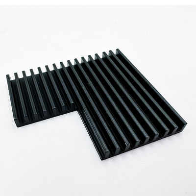 Bộ phận gia công nhôm CNC Tản nhiệt Anodized màu đen cho đèn LED trồng nhà kính