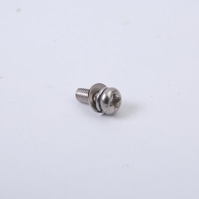 M2 M2.5 M3 M4 Ốc vít bằng thép không gỉ Đầu tròn Bu lông đầu Pan với sự kết hợp máy giặt
