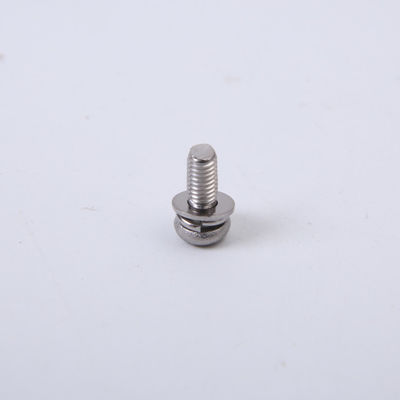 M2 M2.5 M3 M4 Ốc vít bằng thép không gỉ Đầu tròn Bu lông đầu Pan với sự kết hợp máy giặt