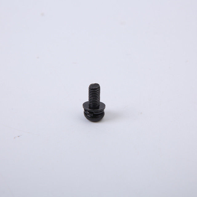 Vít đầu chảo lõm chéo GB9074.8 Máy giặt lò xo phẳng đầu tròn màu đen M2M3M4M6